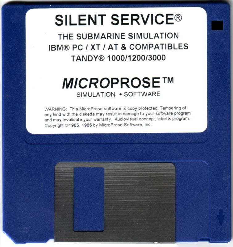 Media for Silent Service (PC Booter) (3.5" Disk release)