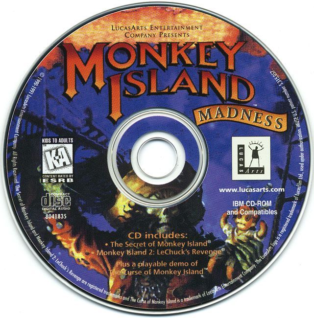 Media for The LucasArts Archives: Vol. III (DOS and Windows): Monkey Island Madness Disc