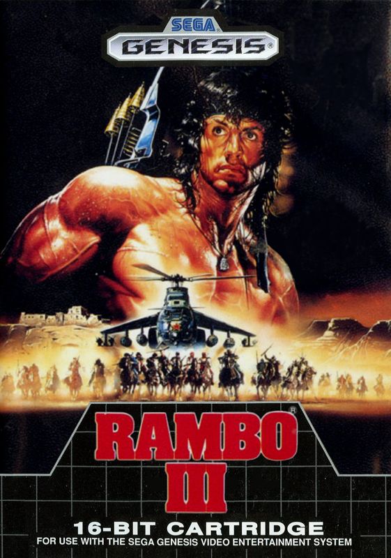Front Cover for Rambo III (Genesis)