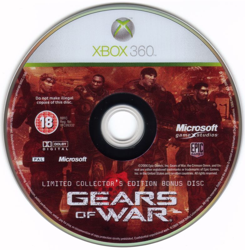 Extras for Gears of War (Limited Collector's Edition) (Xbox 360): Bonus Disc
