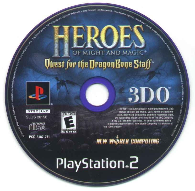 Media for Heroes of Might and Magic: Quest for the DragonBone Staff (PlayStation 2)