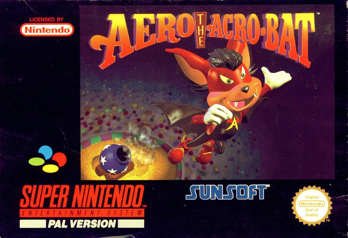 Front Cover for Aero the Acro-Bat (SNES)