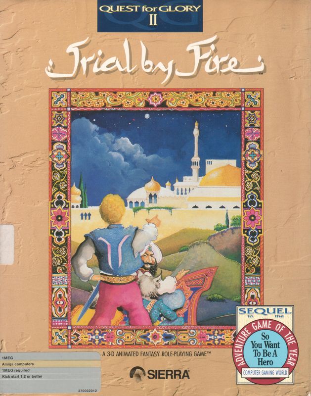 Front Cover for Quest for Glory II: Trial by Fire (Amiga)