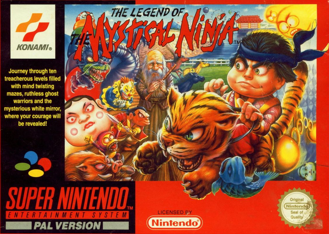Front Cover for The Legend of the Mystical Ninja (SNES)