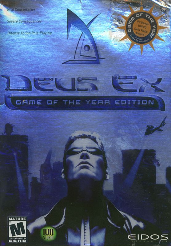 Front Cover for Deus Ex: Game of the Year Edition (Windows) (Small box)