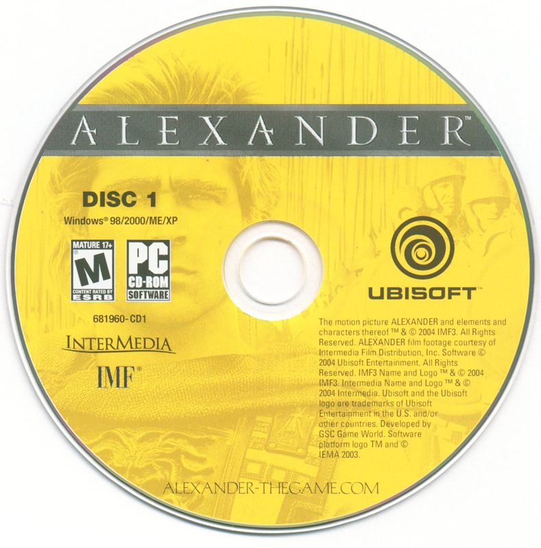 Media for Alexander (Windows): Disc 1