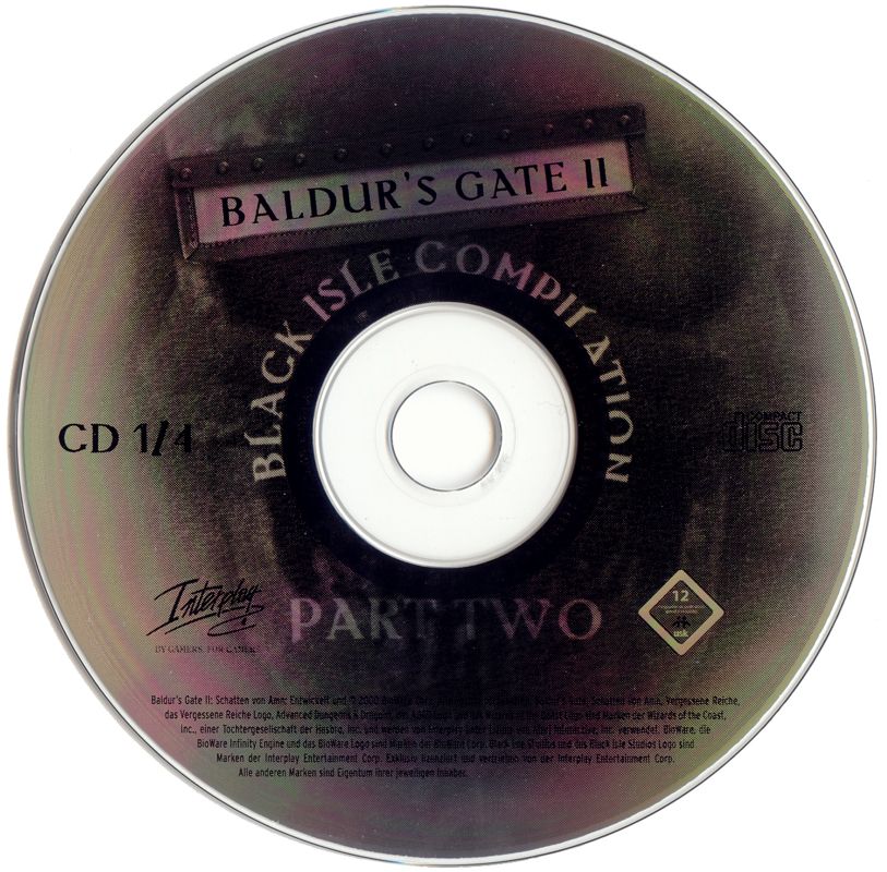 Media for Black Isle Compilation Part Two (Windows): Baldur's Gate II - Disc 1