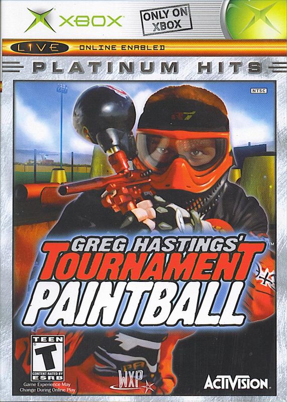 Front Cover for Greg Hastings' Tournament Paintball (Xbox) (Platinum Hits release)