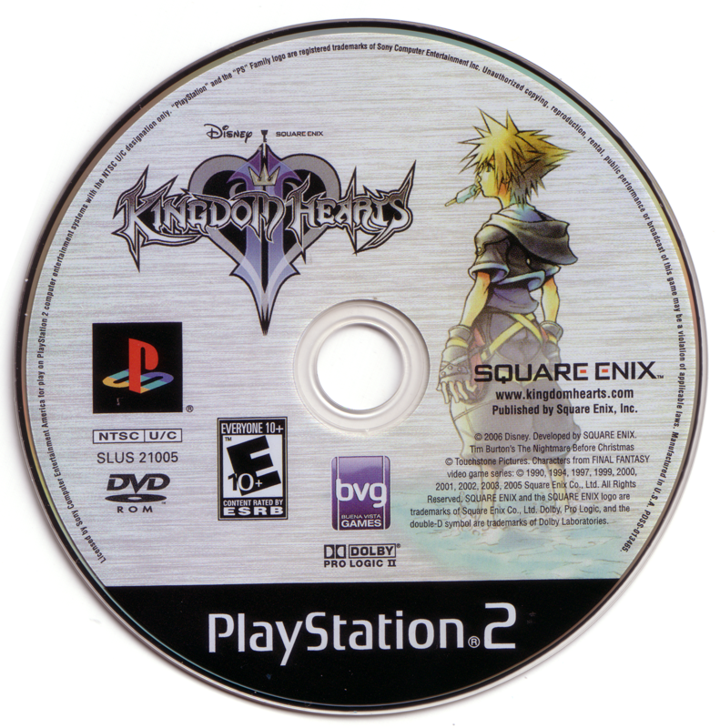 Media for Kingdom Hearts II (PlayStation 2)