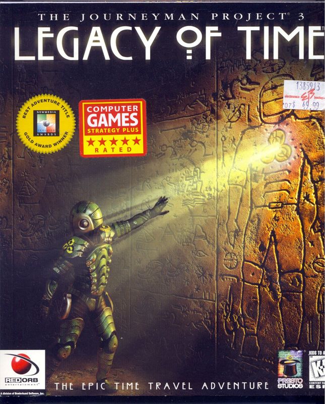 Front Cover for The Journeyman Project 3: Legacy of Time (Macintosh and Windows)