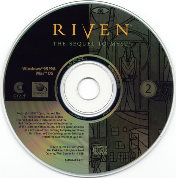 Media for Ages of Myst (Macintosh and Windows and Windows 3.x): Riven Disc 2