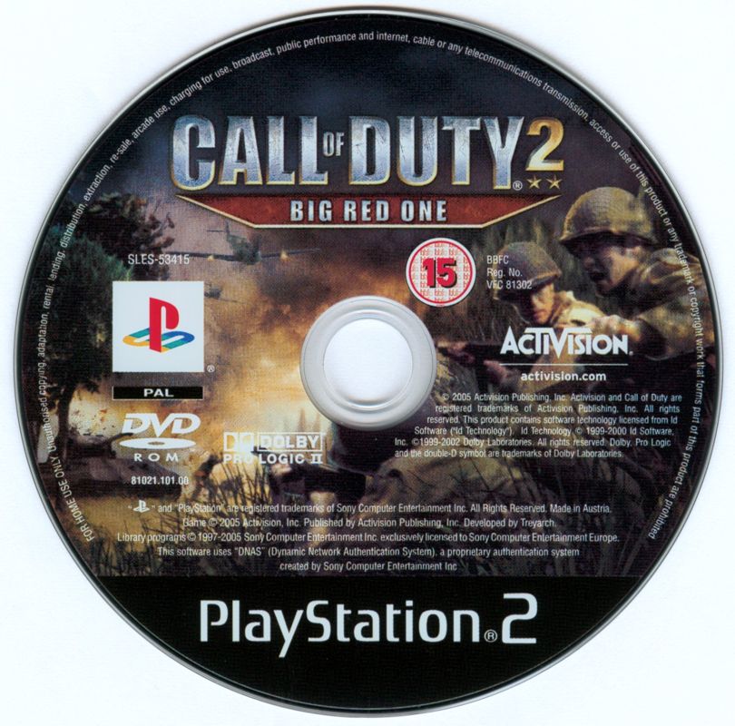 Media for Call of Duty 2: Big Red One (PlayStation 2)