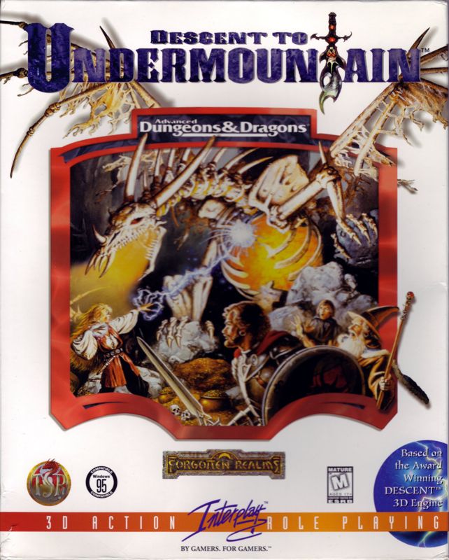 Front Cover for Descent to Undermountain (DOS and Windows)