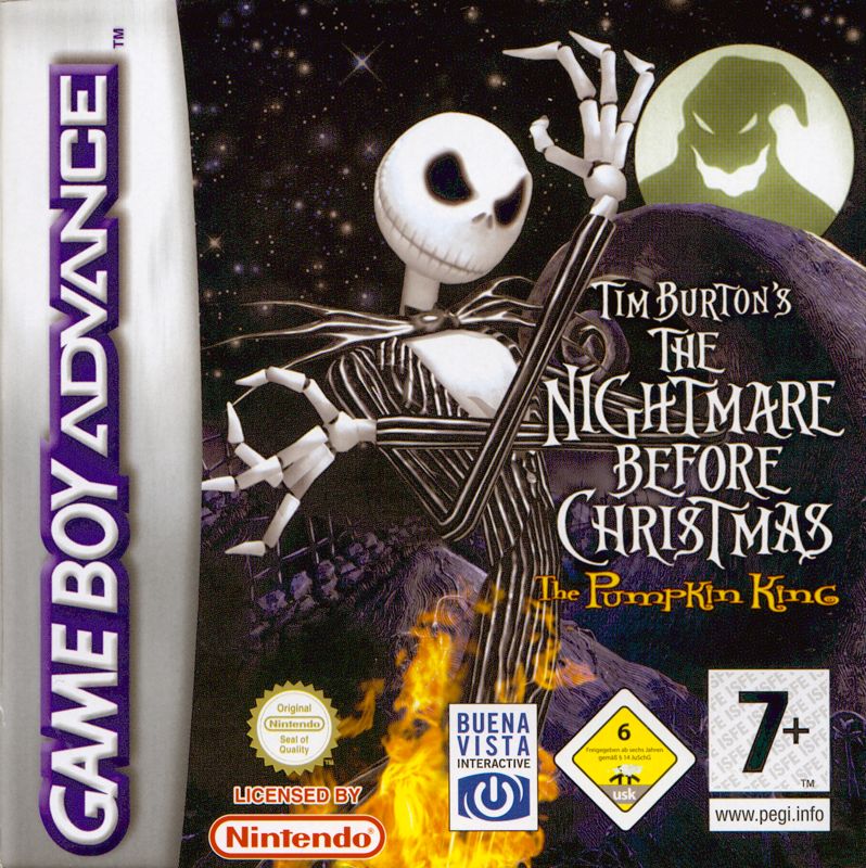 Front Cover for Tim Burton's The Nightmare Before Christmas: The Pumpkin King (Game Boy Advance)