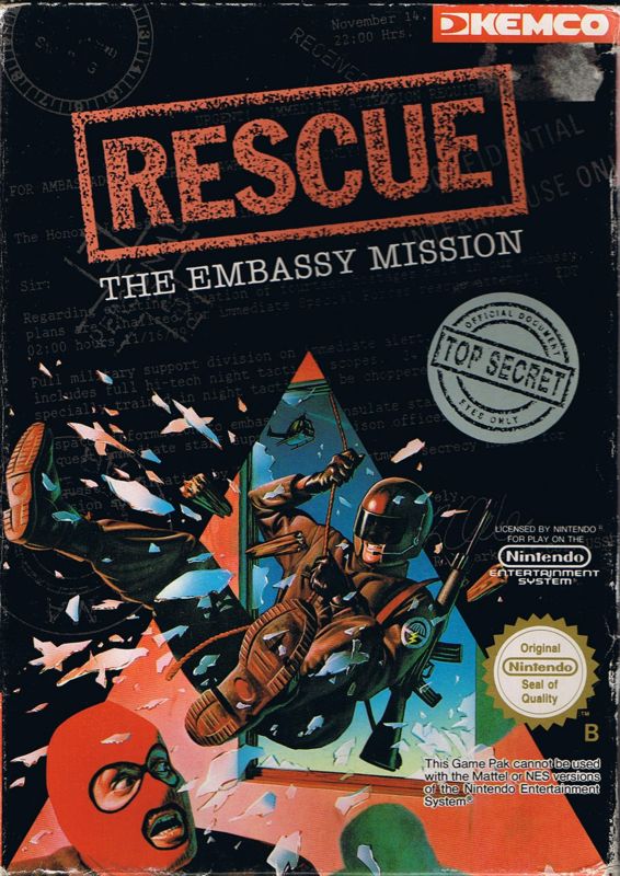 Front Cover for Hostage: Rescue Mission (NES)