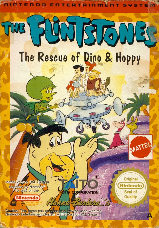 Front Cover for The Flintstones: The Rescue of Dino & Hoppy (NES)