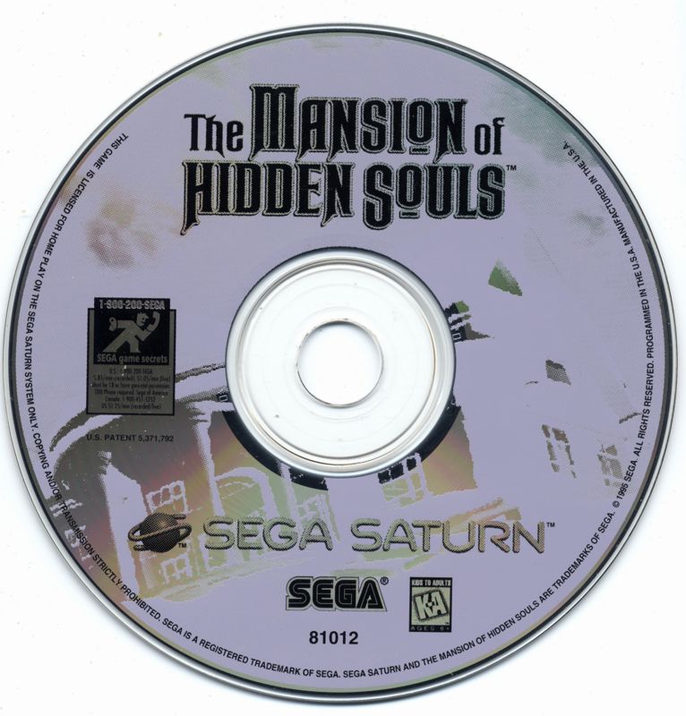 Media for The Mansion of Hidden Souls (SEGA Saturn)