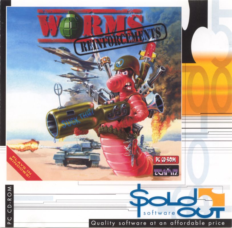 Front Cover for Worms: Reinforcements (DOS) (SoldOut Software release)