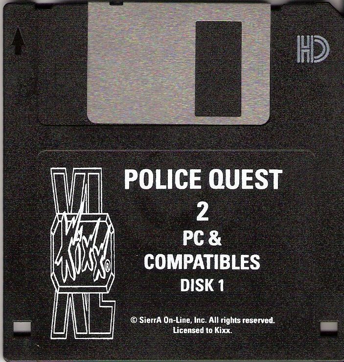 Media for Police Quest 2: The Vengeance (DOS): Disk 1/2
