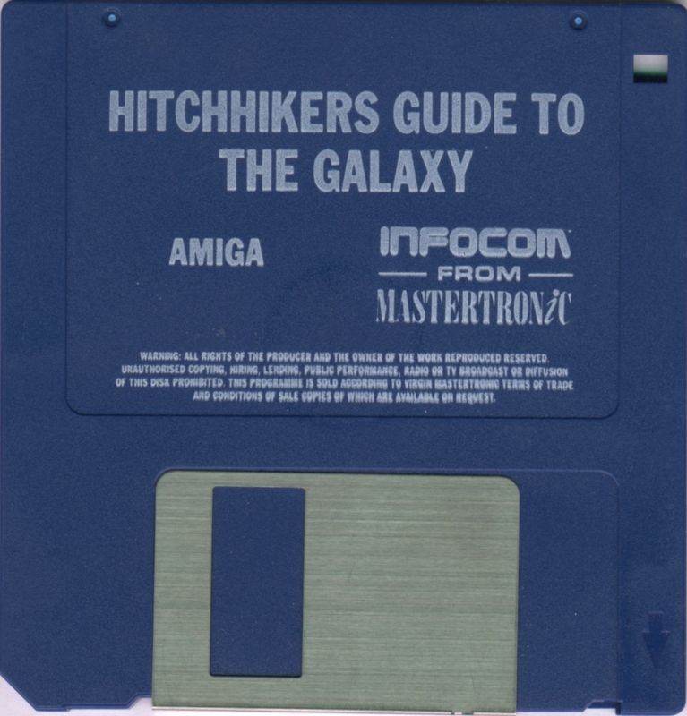 Media for The Hitchhiker's Guide to the Galaxy (Amiga) (Mastertronic release)