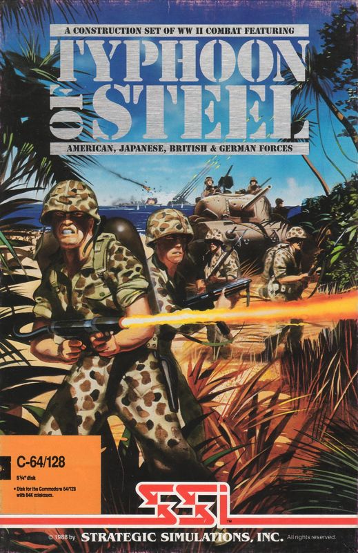 Front Cover for Typhoon of Steel (Commodore 64)
