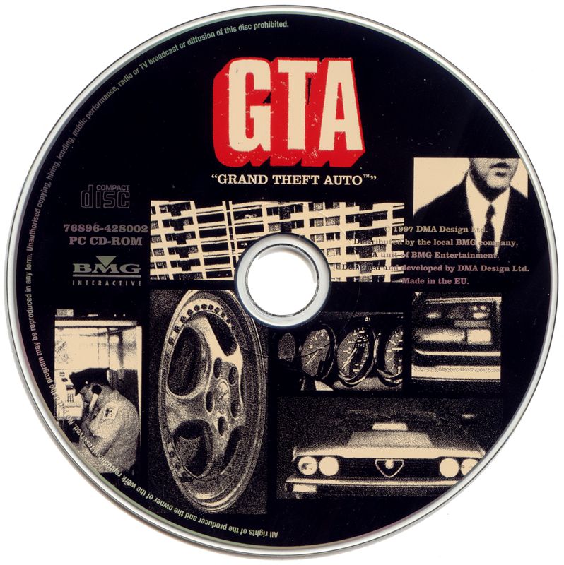 Media for Grand Theft Auto (DOS and Windows)