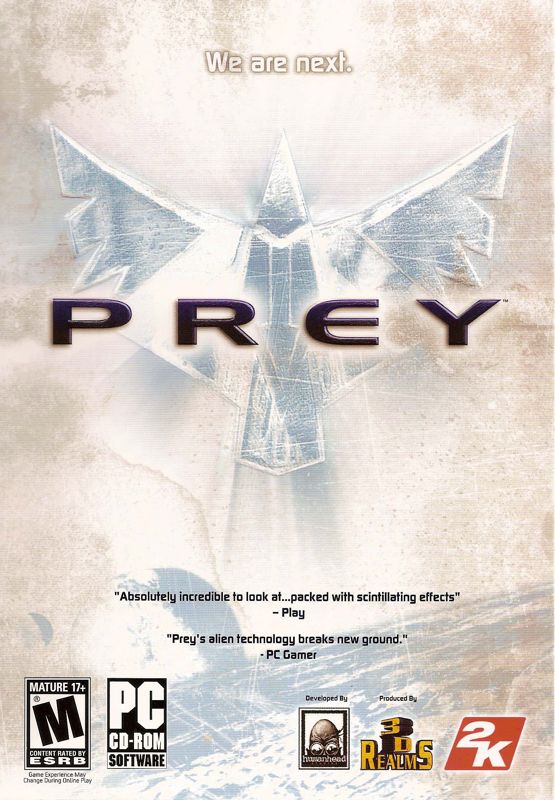 Front Cover for Prey (Windows)