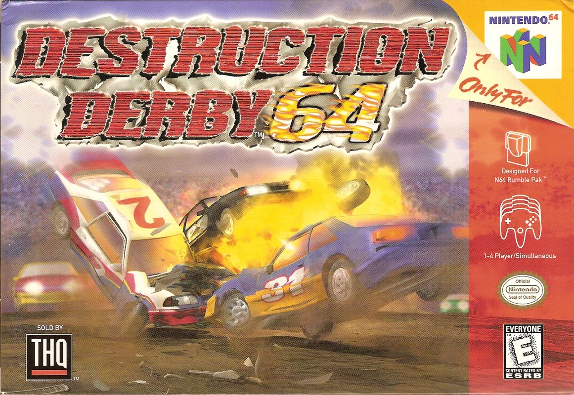 Front Cover for Destruction Derby 64 (Nintendo 64)