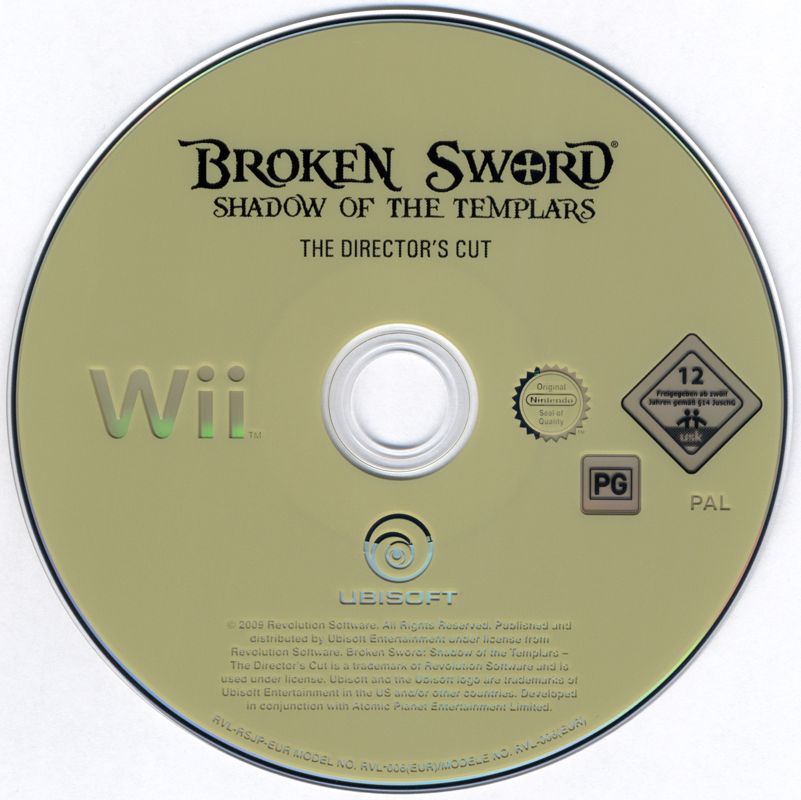 Media for Broken Sword: Shadow of the Templars - The Director's Cut (Wii)