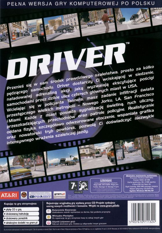 Back Cover for Driver (Windows) (eXtra Klasyka neXt release)