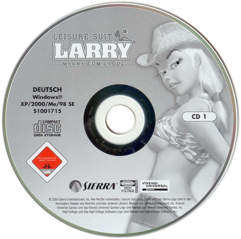 Media for Leisure Suit Larry: Magna Cum Laude (Uncut and Uncensored!) (Windows): Disc 1