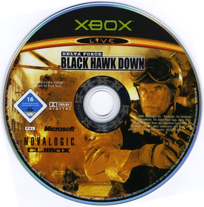 Delta Force Black Hawk Down cover or packaging material MobyGames