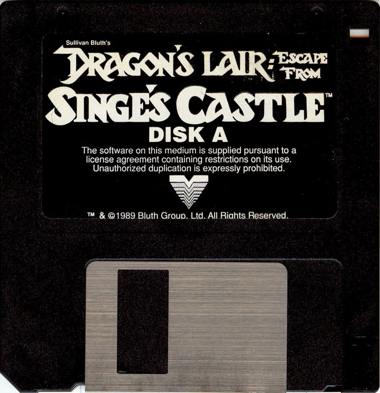 Media for Dragon's Lair: Escape from Singe's Castle (Amiga): Disk 1/5