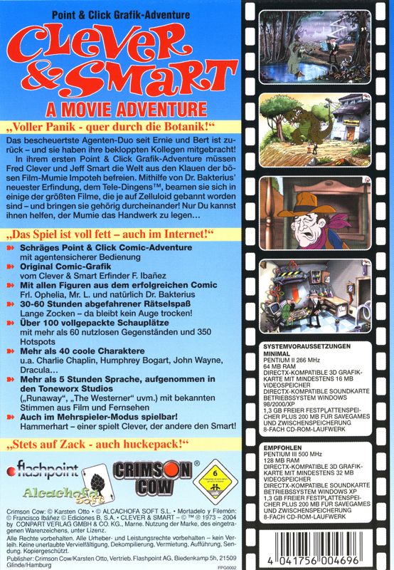 Back Cover for Mortadelo y Filemón: Una Aventura de Cine (Windows)