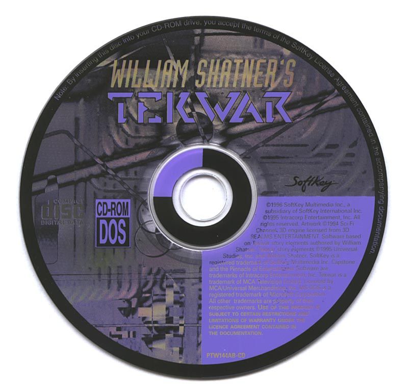 Media for William Shatner's TekWar (DOS) (SoftKey release)