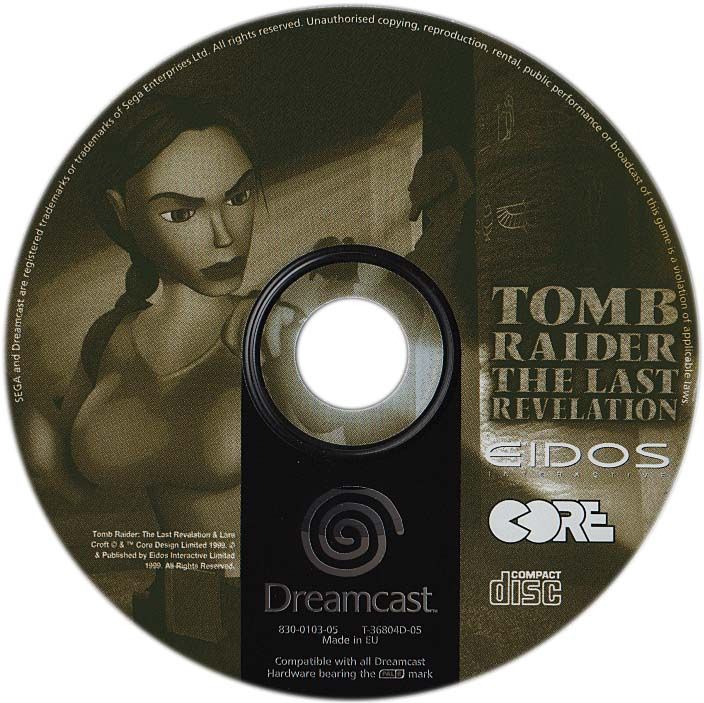 Media for Tomb Raider: The Last Revelation (Dreamcast)