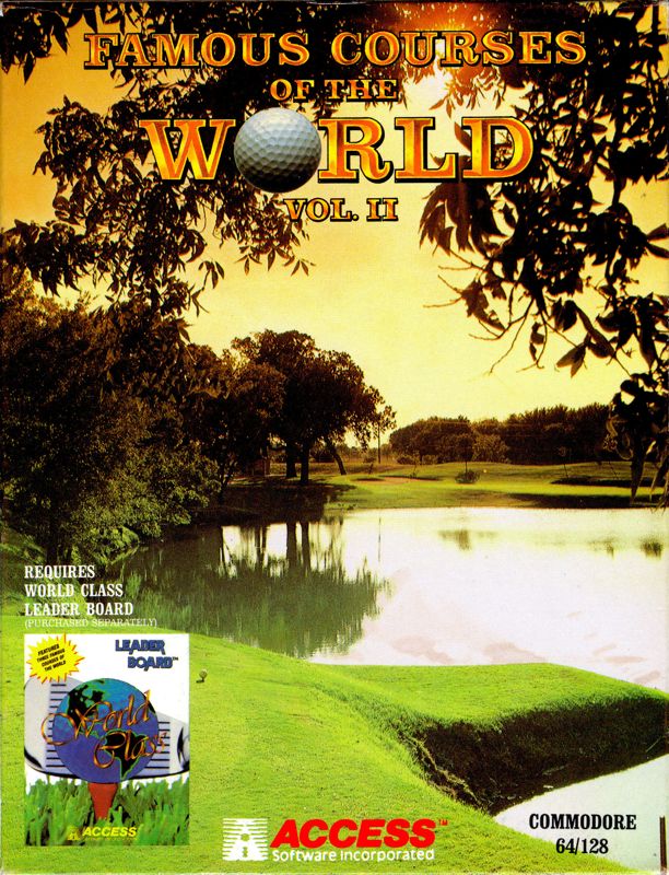 Front Cover for Famous Courses of the World: Vol. II (Commodore 64)