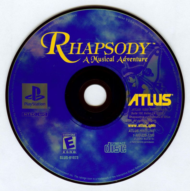 Media for Rhapsody: A Musical Adventure (PlayStation)