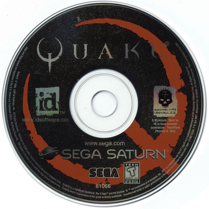 Media for Quake (SEGA Saturn)