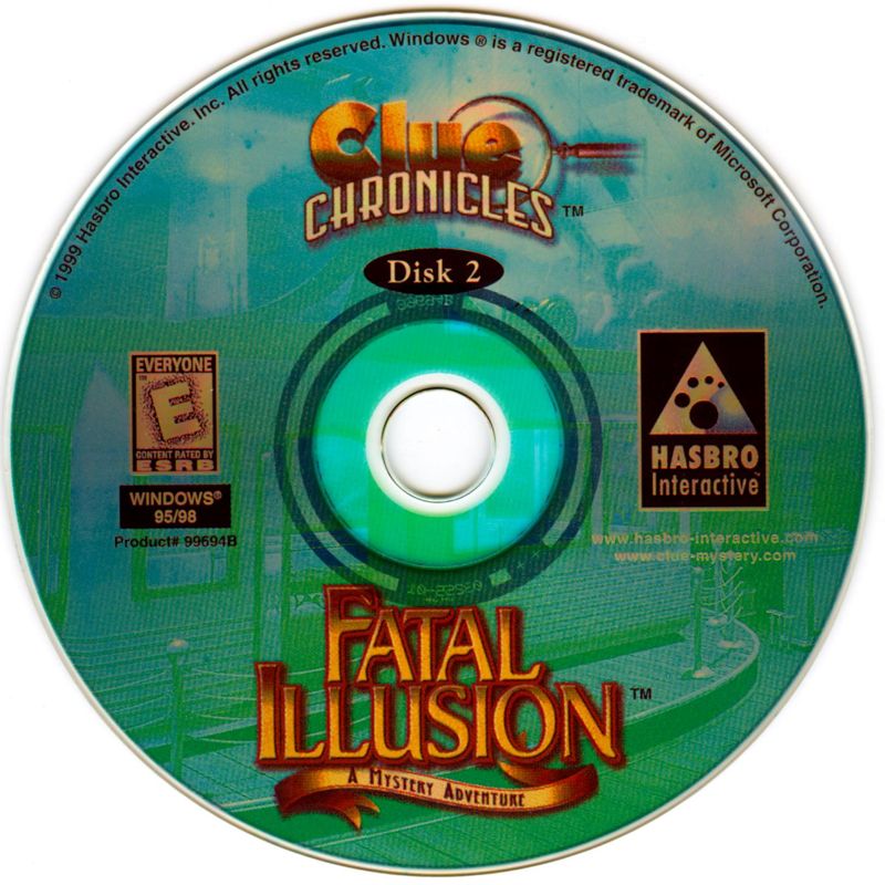 Media for Clue Chronicles: Fatal Illusion (Windows): Disc 2