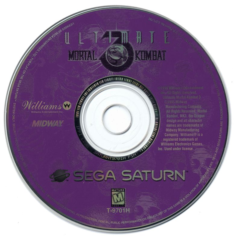 Media for Ultimate Mortal Kombat 3 (SEGA Saturn)