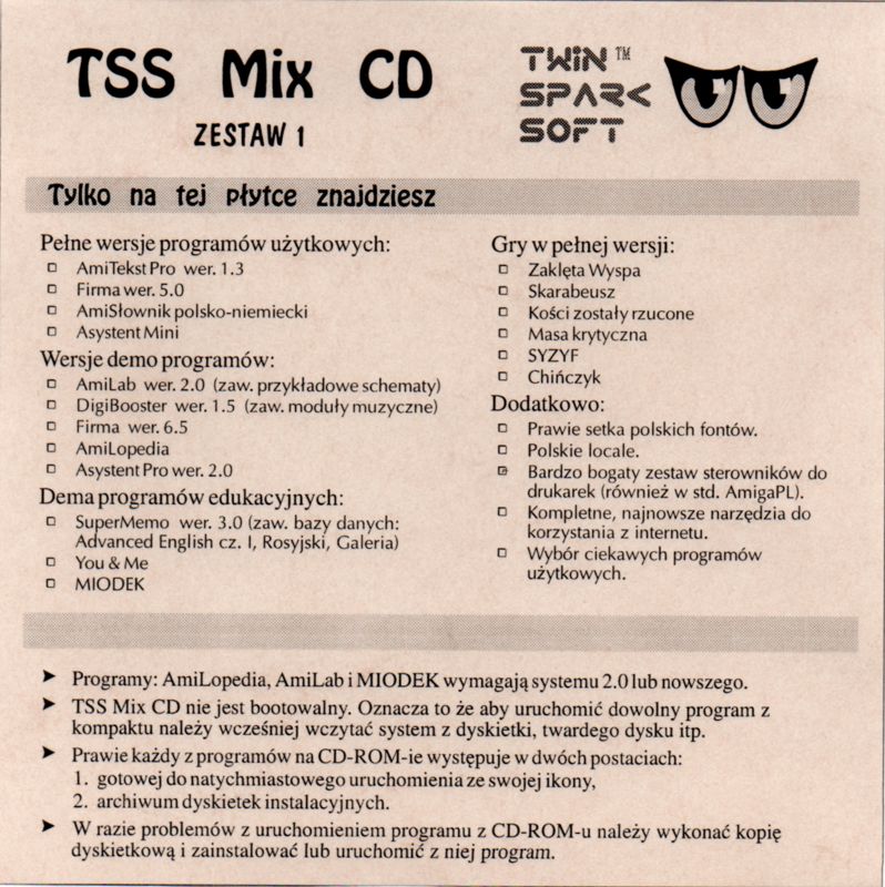 Front Cover for TSS Mix Zestaw 1 (Amiga)