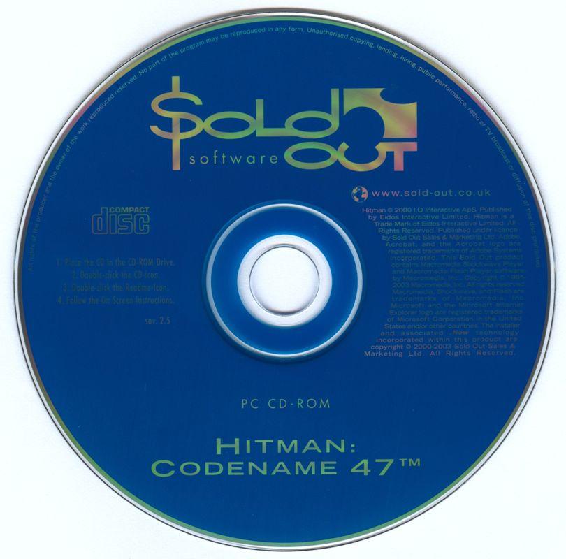 Media for Hitman: Codename 47 (Windows) (Sold Out Software release)