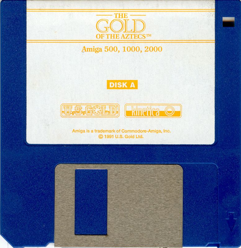 Media for The Gold of the Aztecs (Amiga): Disk 1/2