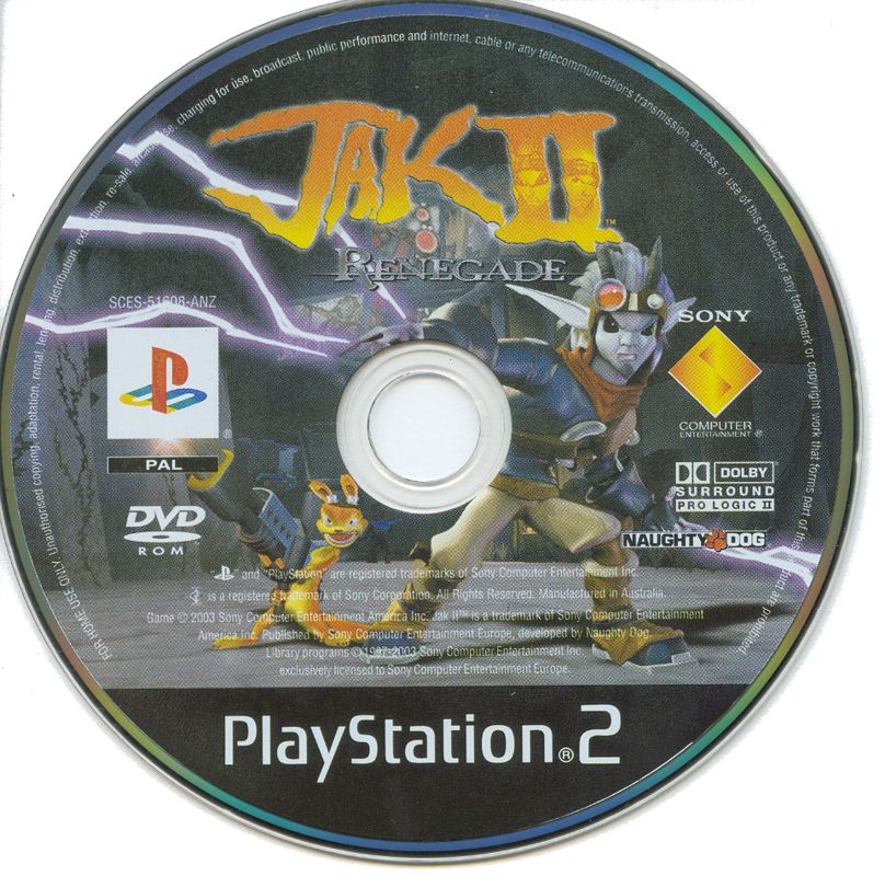 Media for Jak II (PlayStation 2)