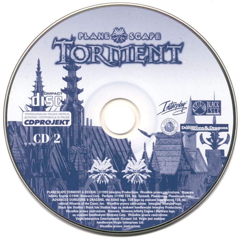 Media for Planescape: Torment (Windows) (Nowa eXtra Klasyka release): Disc 2