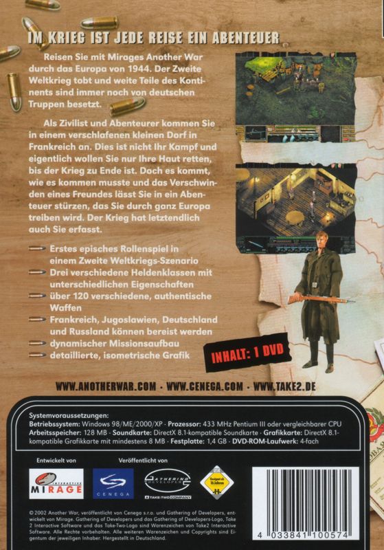Back Cover for Another War (Windows)