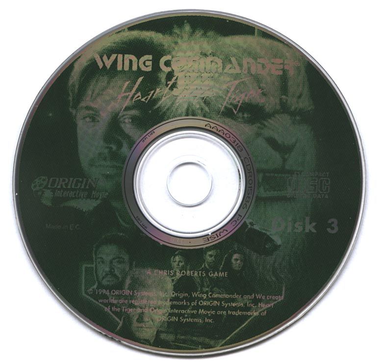 Media for Wing Commander III: Heart of the Tiger (DOS) (cd rom Classics release): Disc 3