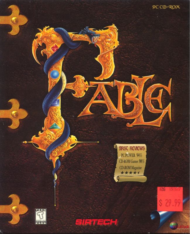 Front Cover for Fable (DOS and Windows)