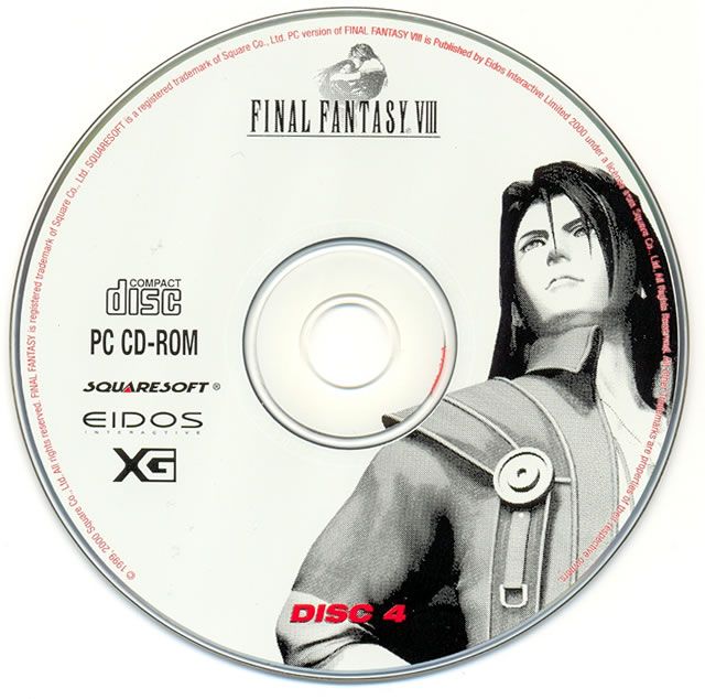 Media for Final Fantasy VIII (Windows): Game Disc 4